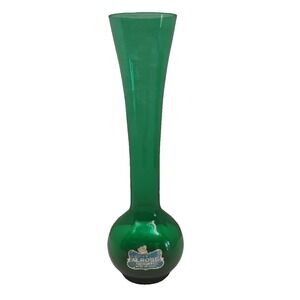 Alrose Original Italy 10" Green Bud Flower Vase W/ Sticker